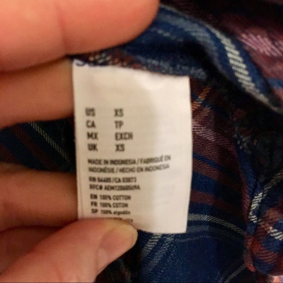 { AE Outfitters } Boyfriend Button-down Flannel XS - Picture 6 of 8